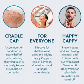 Happy Cappy Daily Medicated Shampoo with natural ingredients