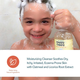 Happy Cappy Medicated Shampoo bottle showing ingredients