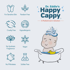 Happy Cappy shampoo and body wash bundle packaging details