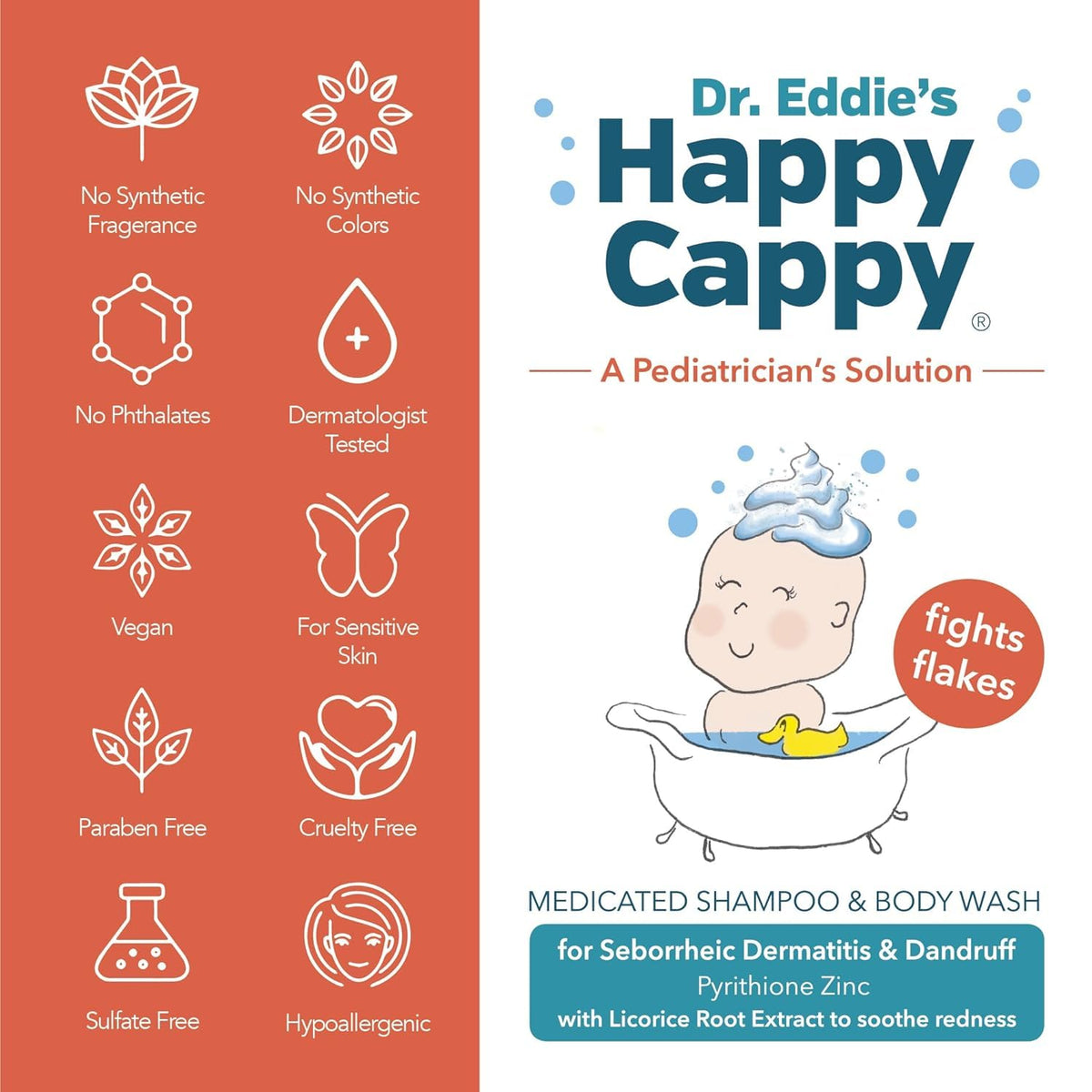 Happy Cappy shampoo and comb set packaging