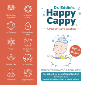 Happy Cappy shampoo and comb set packaging