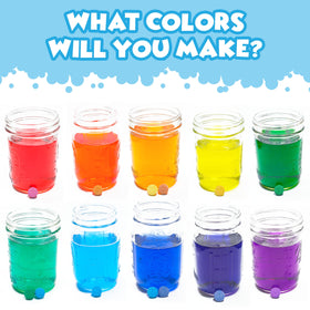 Happy child playing with Tub Works Bath Color Fizzies