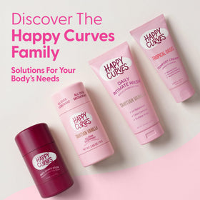 HAPPY CURVES All Over Whole Body Deodorant Tahitian Vanilla back view