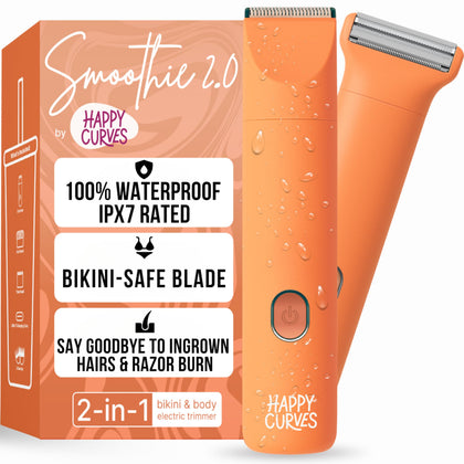 HAPPY CURVES Smoothie 2.0 Bikini Trimmer front view in Mango