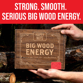HAPPY NUTS Big Wood Energy Box contents displayed