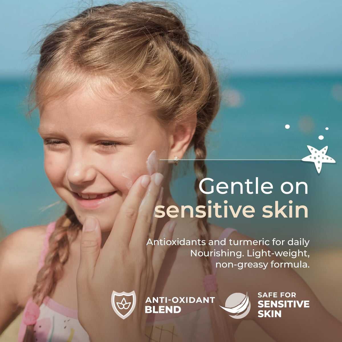 Happy Ocean Kids Reef Safe Mineral Sunscreen SPF 45 with natural ingredients