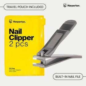 Harperton fingernail clippers with sharp stainless steel blades