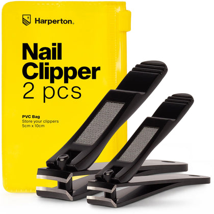Harperton Nail Clippers set front view with ergonomic handles