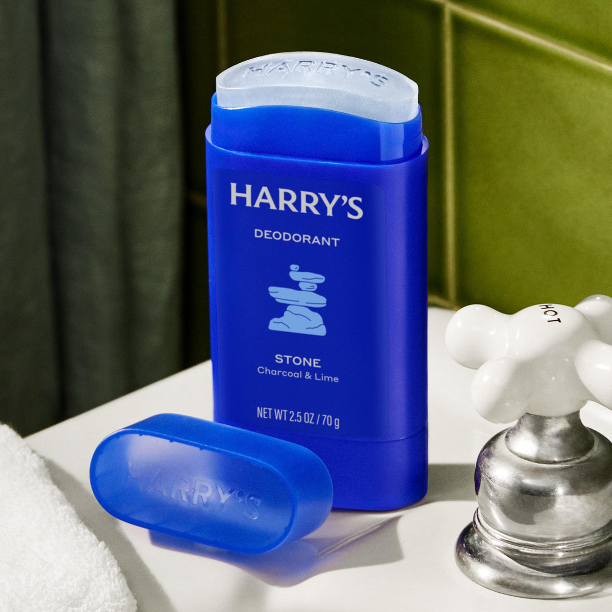 Harry's Deodorant for Men Stone stick top view