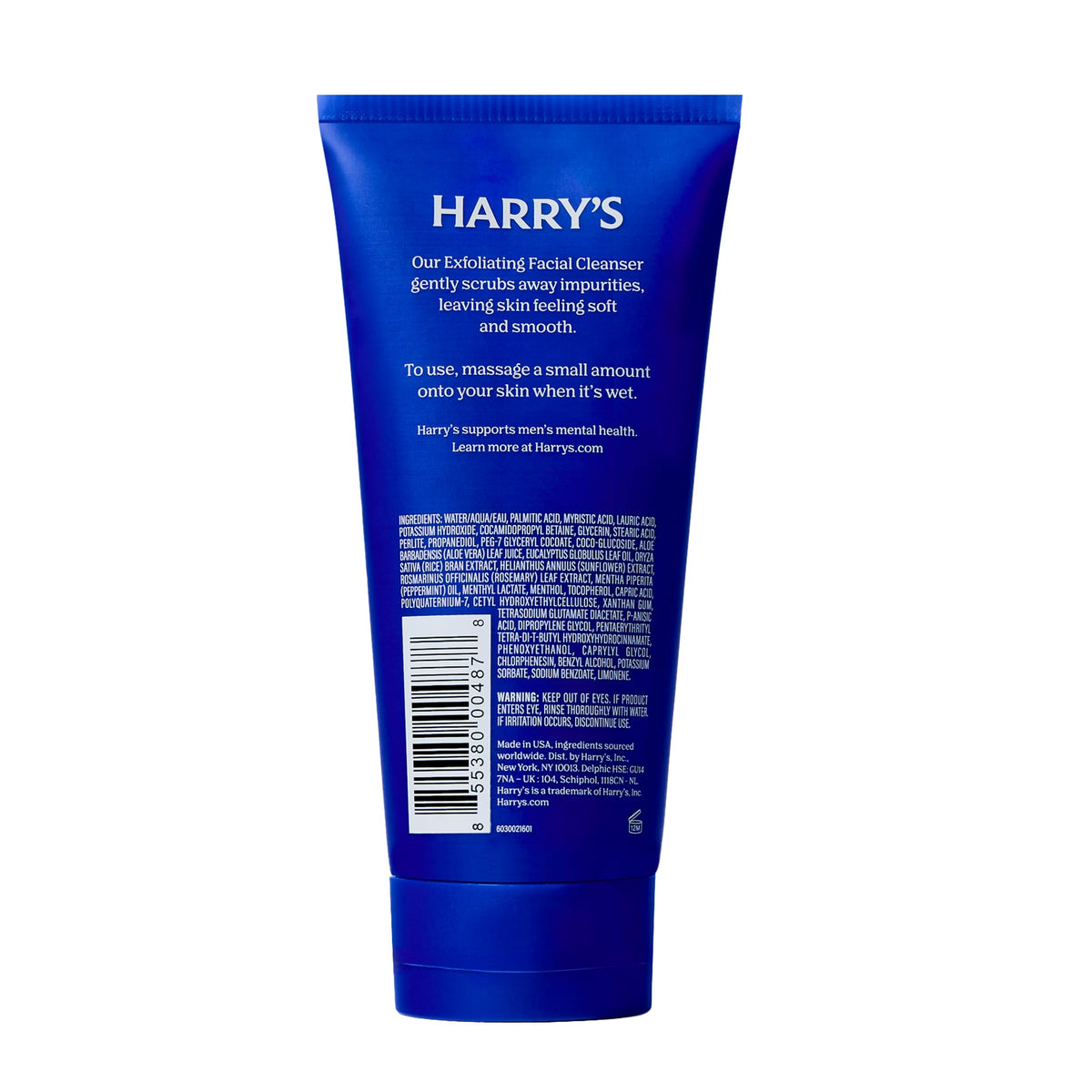 Harry's Exfoliating Face Wash 5.1 Fl. Oz with essential oils
