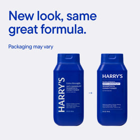 Harry's Extra-Strength Anti-Dandruff Shampoo lathering in hands