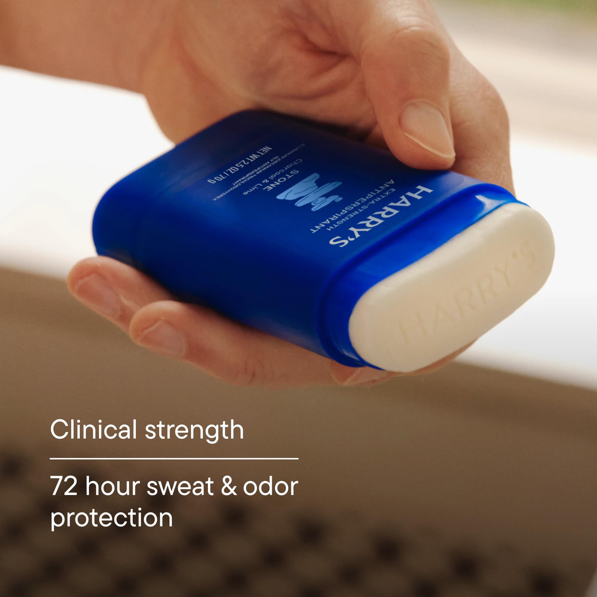 Harry's Extra-Strength Antiperspirant Deodorant Stone packaging