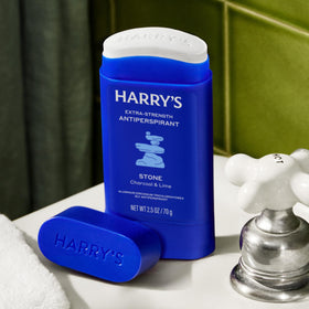 Harry's Extra-Strength Antiperspirant Deodorant Stone stick side view