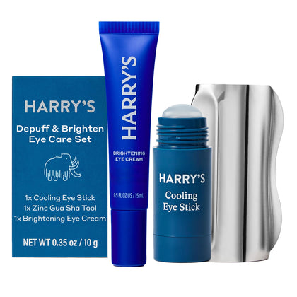 Harry's Eye Bags Kit includes Cooling Eye Stick and Brightening Eye Cream