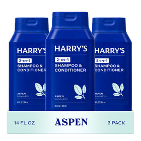 Harry's Men's 2 in 1 Shampoo and Conditioner Aspen Scent 14 fl oz front view