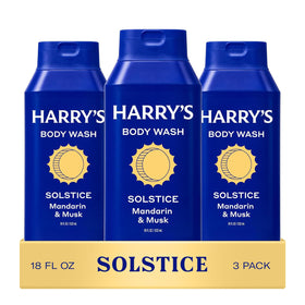 Harry's Men's Body Wash Solstice Scent 3 Pack front view