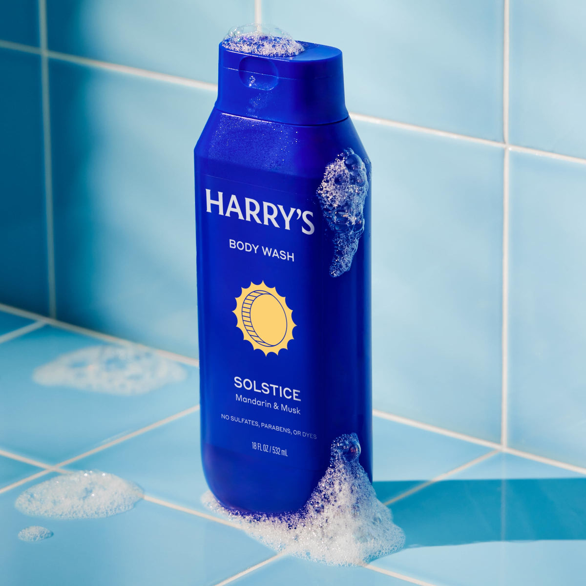 Harry's Men's Body Wash Solstice Scent packaging with ingredients