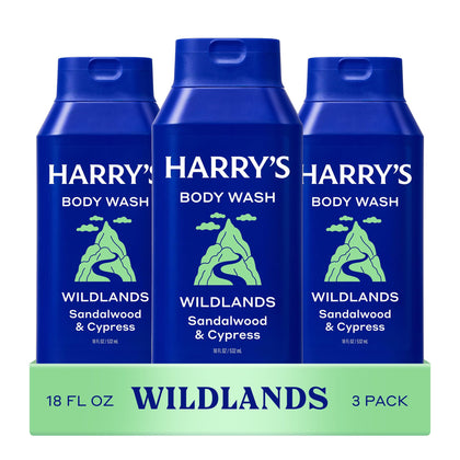 Harry's Men's Body Wash Wildlands 3 Pack front view