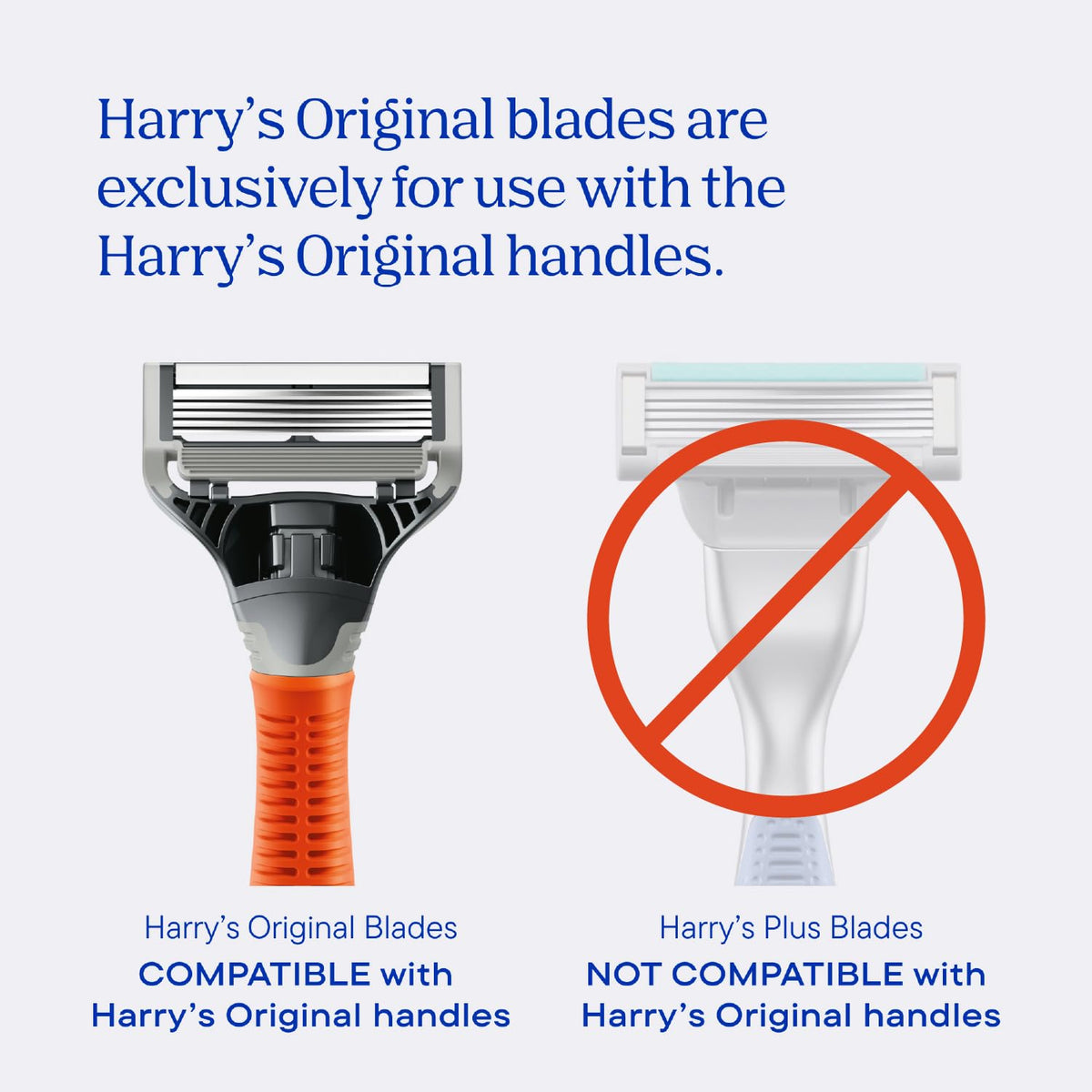 Harry's Original Razor Blades packaging side view