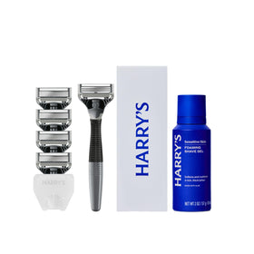Harry's Original Shaving Kit for Men including razor handle and foaming shave gel
