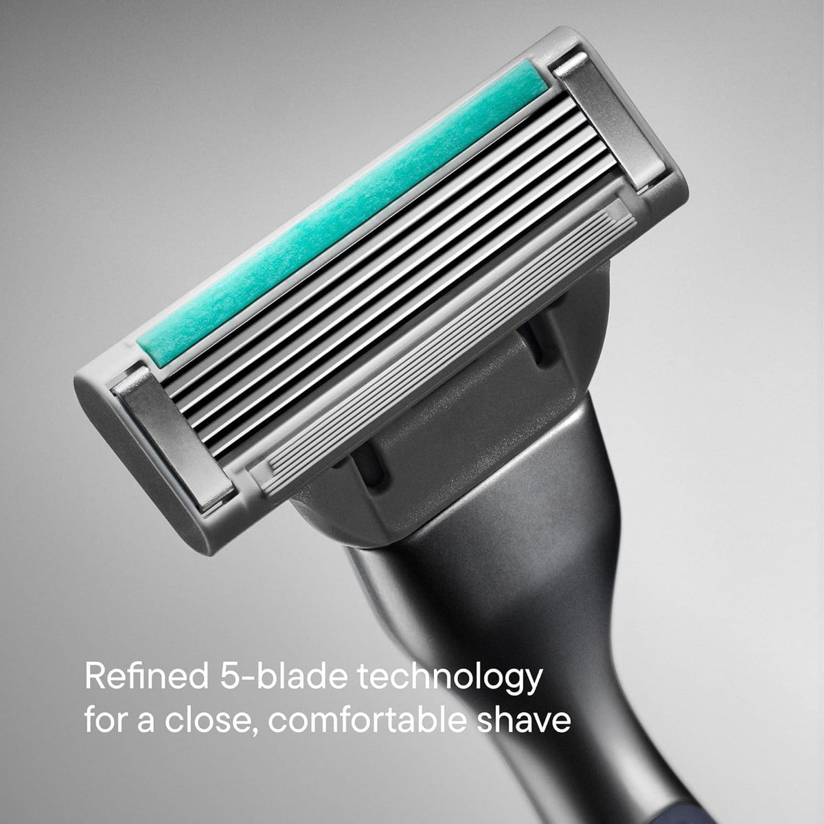 Harry's Plus metal handle with matte finish and rubber grip