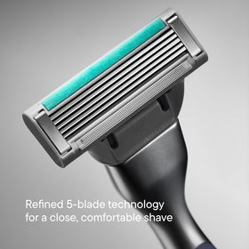 Harry's Plus metal handle with matte finish and rubber grip