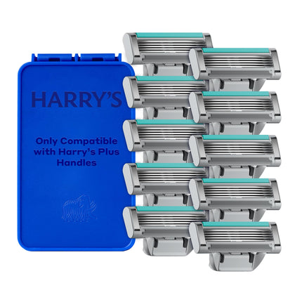 Harry's Plus Razor Refills 10 cartridges front view