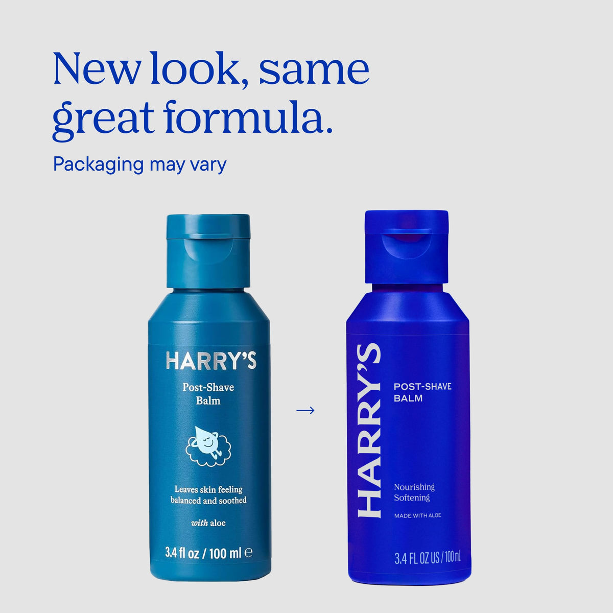 Harry's Post-Shave Balm back view showing ingredients