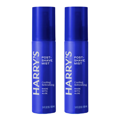 Harry's Post-Shave Mist 3.4 fl oz front view with packaging