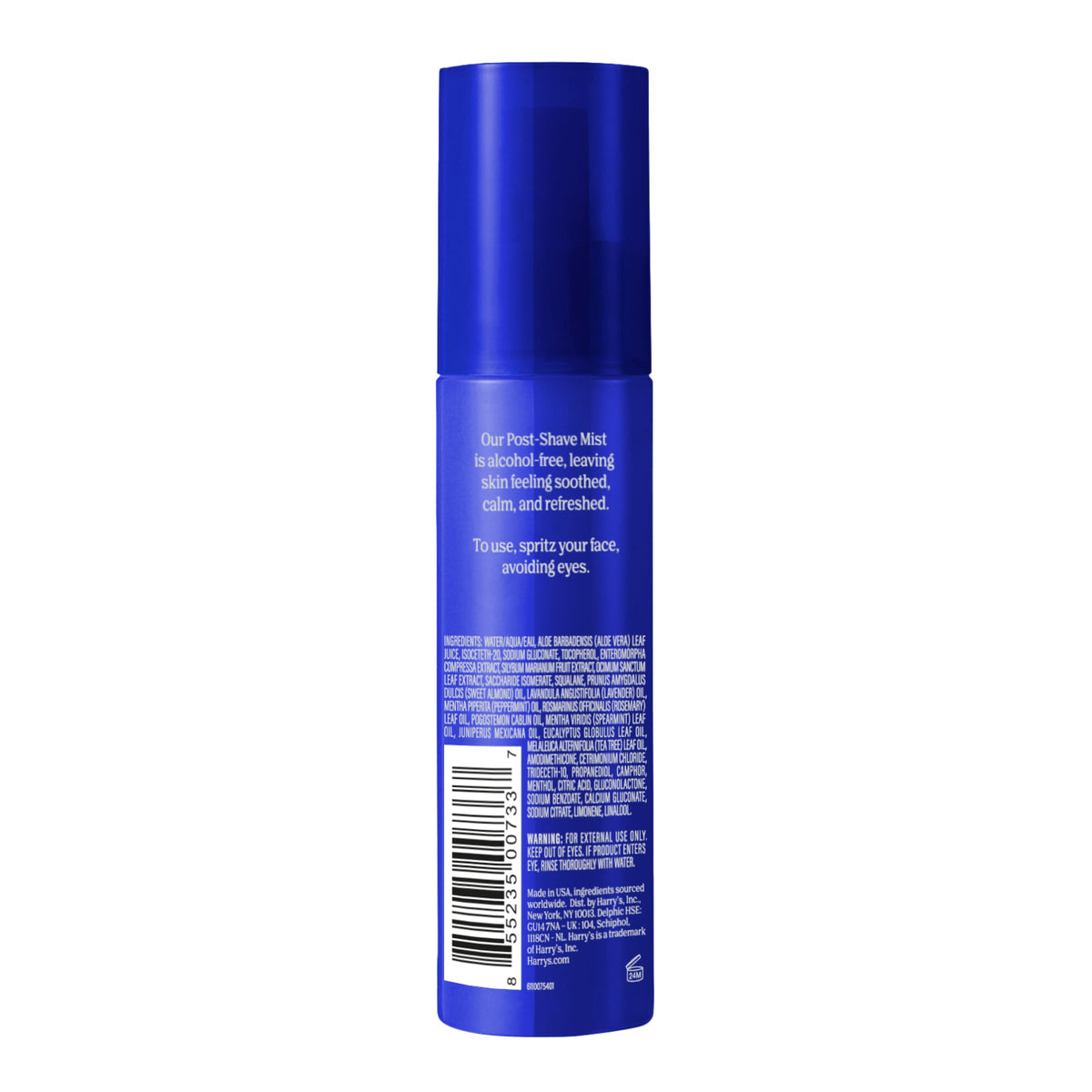 Harry's Post-Shave Mist 3.4 fl oz with shaving accessories