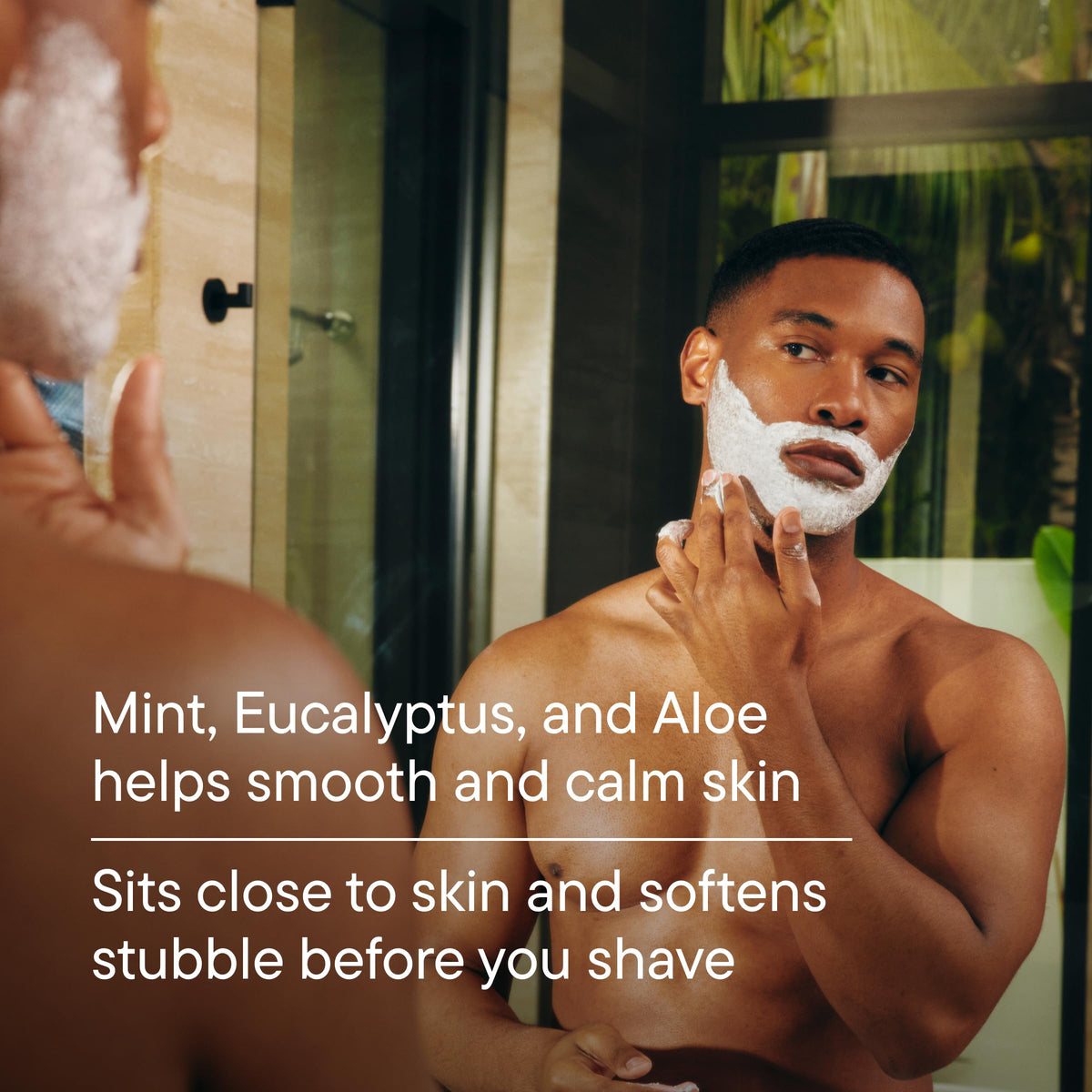 Harry's Shaving Cream with aloe and eucalyptus ingredients