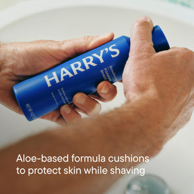 Harry's shaving kit with all components laid out