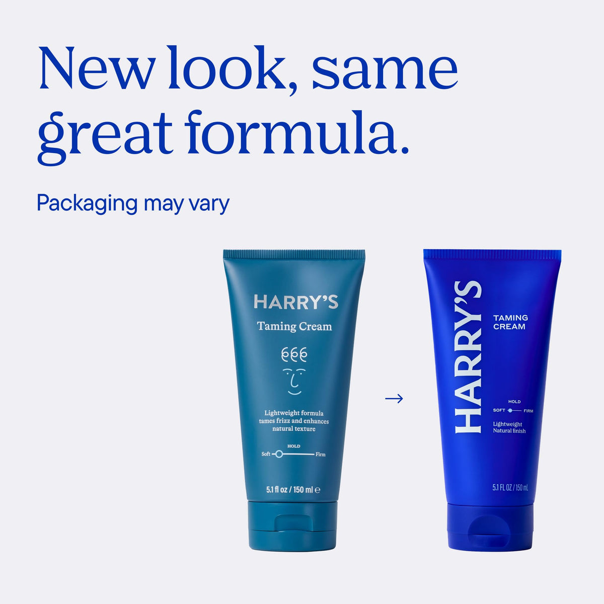 Harry's Taming Hair Cream back view with ingredients