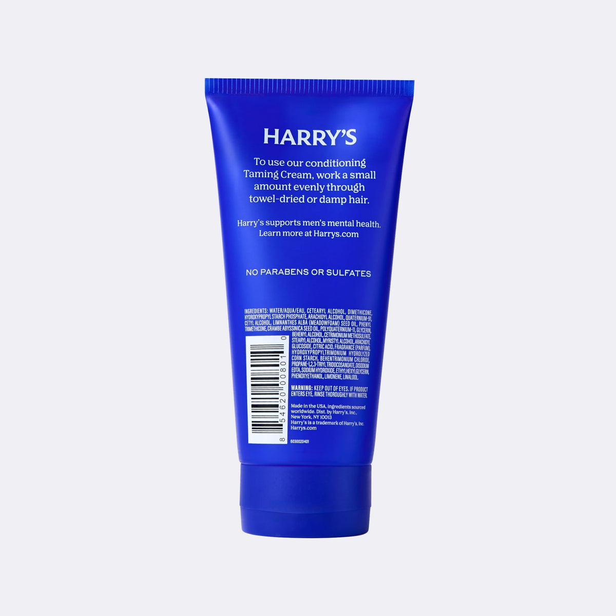 Harry's Taming Hair Cream on grooming shelf