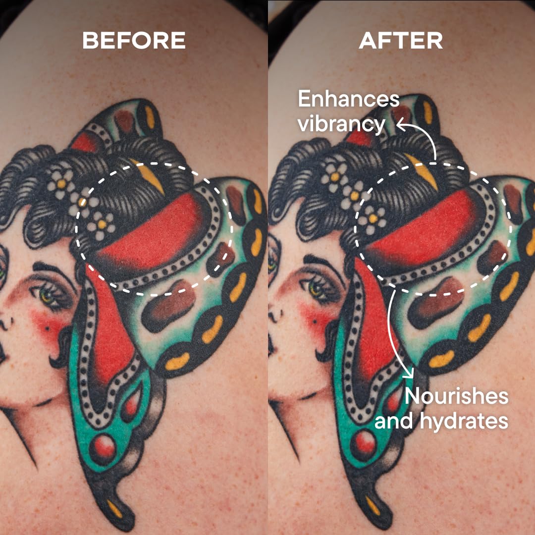 Harry's Tattoo Frost Aftercare Gel in lifestyle setting