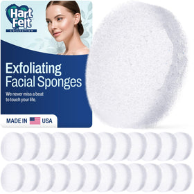 HartFelt Round Face Scrubber 25 count packaging front view