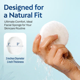 HartFelt Round Face Scrubber being used with soap