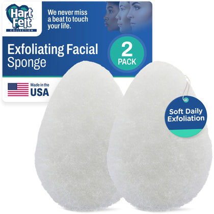 HartFelt Tear Drop Face Scrubber 2ct front view