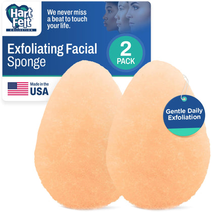 HartFelt Tear Drop Face Scrubber front view in packaging