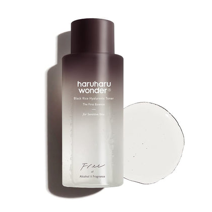 HARUHARU Black Rice Hyaluronic Toner front view, 5.1 fl.oz