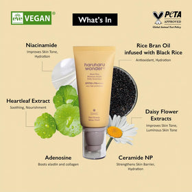 HARUHARU Black Rice Moisture Airyfit Daily Sunscreen SPF60+ texture close-up