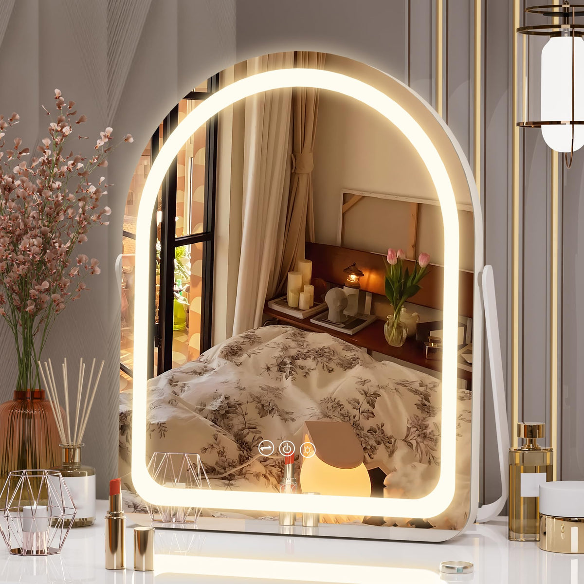 Hasipu LED Makeup Mirror with cold light setting