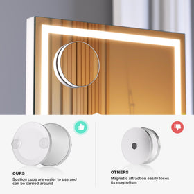 Hasipu Vanity Mirror demonstrating 360° rotation feature