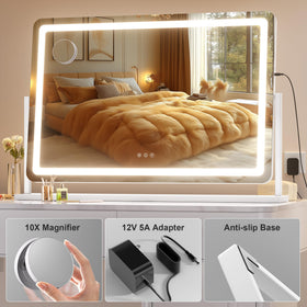 Hasipu Vanity Mirror in a stylish vanity setup