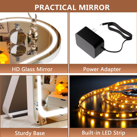 Hasipu Vanity Mirror in use for makeup application