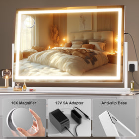 Hasipu Vanity Mirror rotated to show 360-degree feature