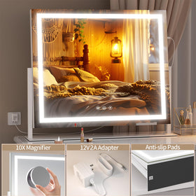 Hasipu Vanity Mirror with adjustable brightness settings