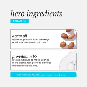 HASK Argan Oil Shampoo and Conditioner Set on bathroom shelf