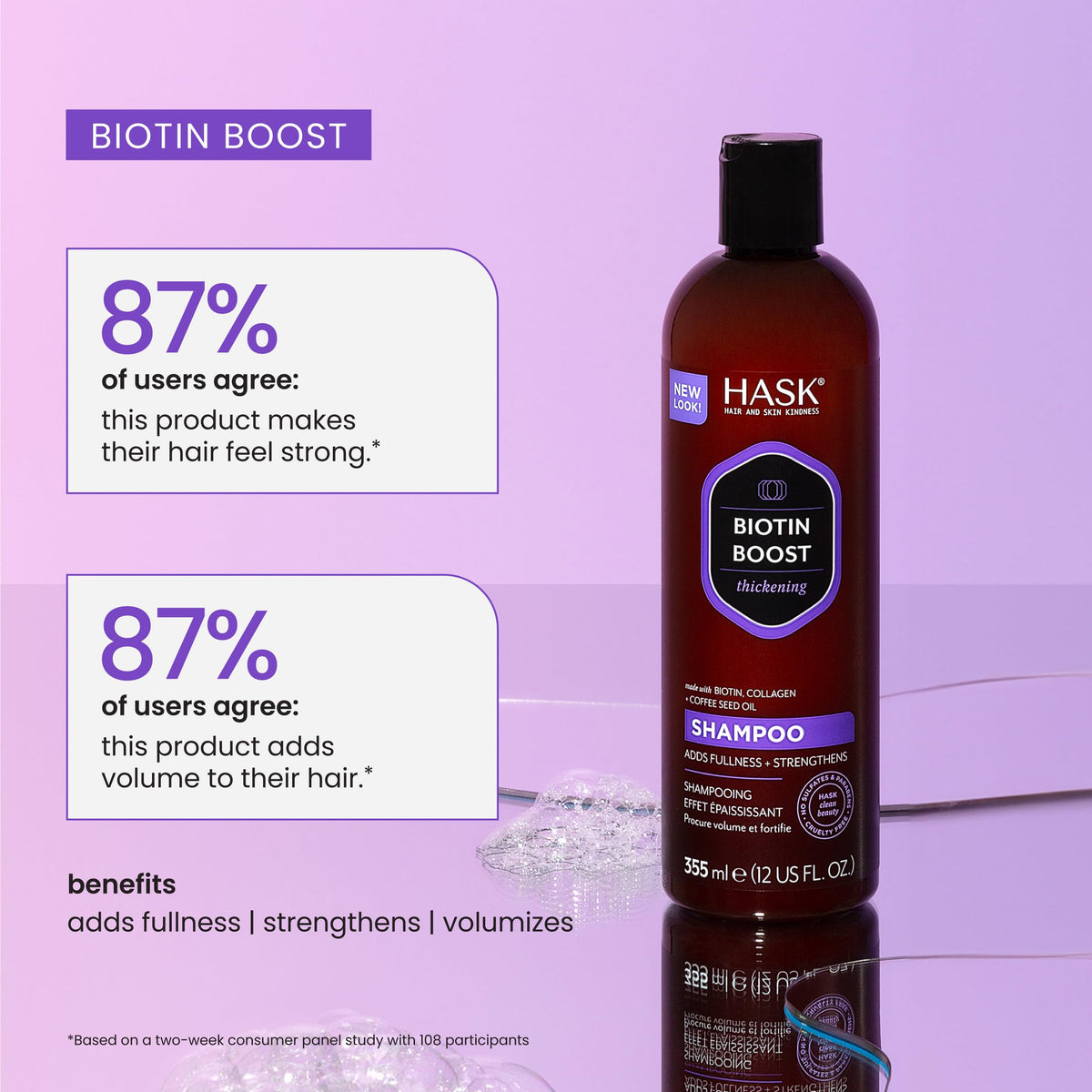 HASK Biotin support Thickening Conditioner close-up