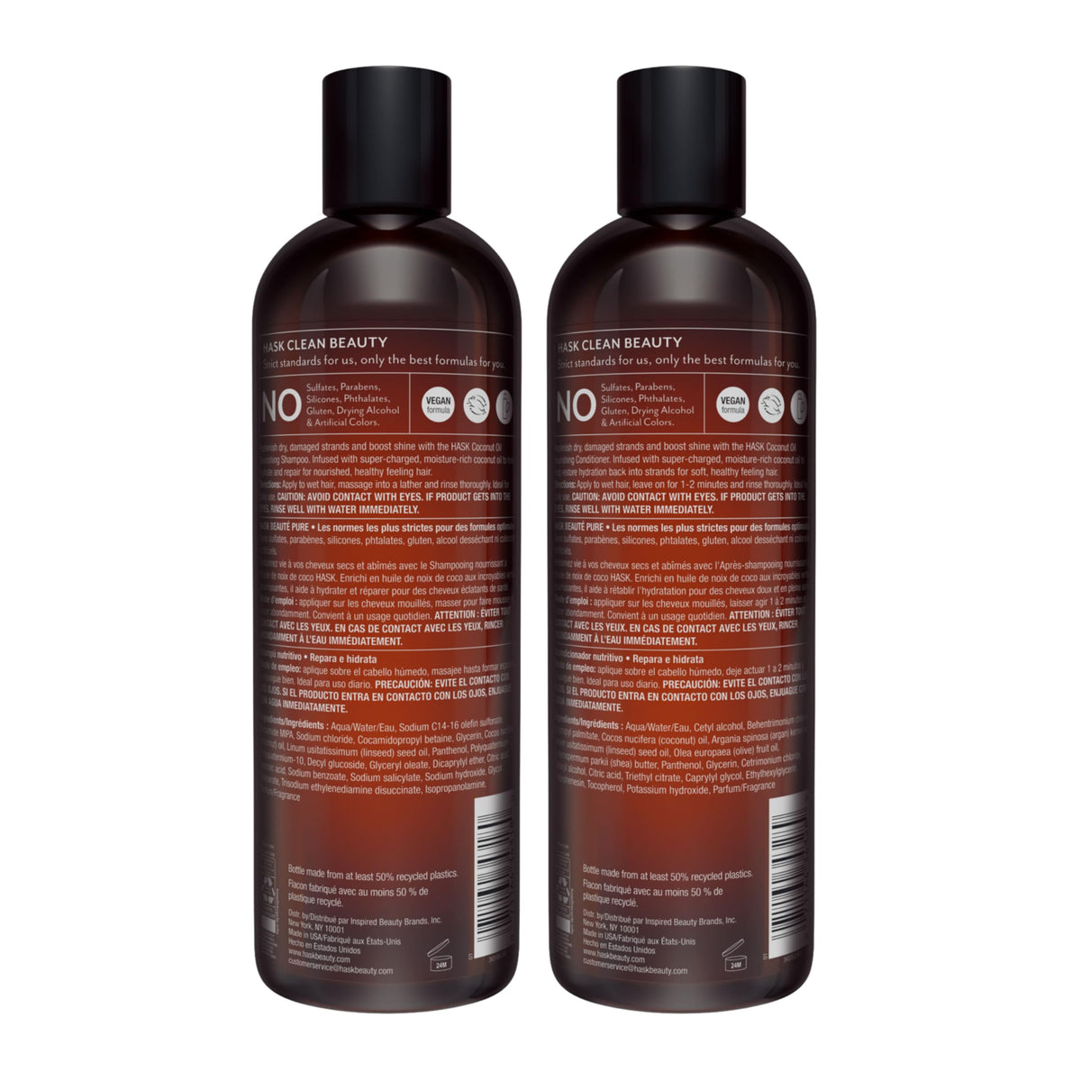 HASK Coconut Shampoo lather on hands